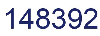 Number 148392 blue image