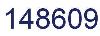Number 148609 blue image