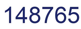 Número 148765 imagen azul
