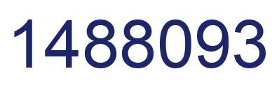 Number 1488093 blue image