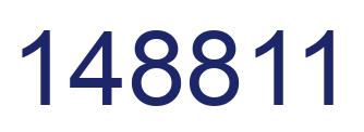 Number 148811 blue image