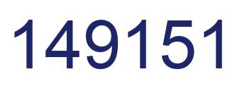 Número 149151 imagen azul