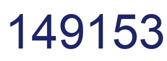 Número 149153 imagen azul