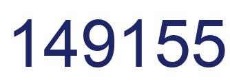 Number 149155 blue image