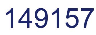 Número 149157 imagen azul