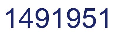 Number 1491951 blue image