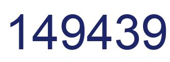 Número 149439 imagen azul