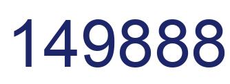 Number 149888 blue image