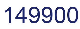 Número 149900 imagen azul