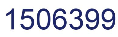 Number 1506399 blue image
