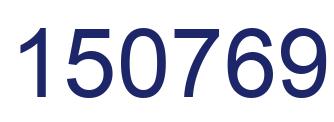 Number 150769 blue image