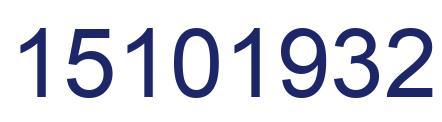 Número 15101932 imagen azul