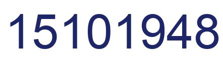 Number 15101948 blue image