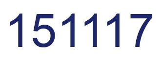 Número 151117 imagen azul