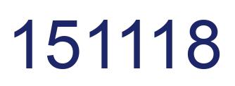 Número 151118 imagen azul