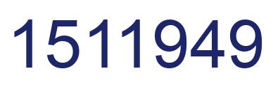 Number 1511949 blue image
