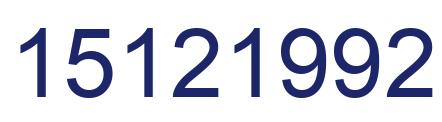 Número 15121992 imagen azul