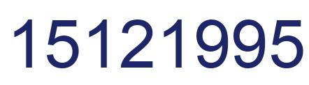 Número 15121995 imagen azul