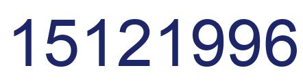 Número 15121996 imagen azul