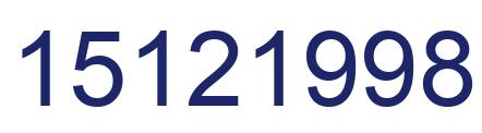 Número 15121998 imagen azul