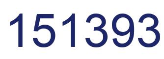 Number 151393 blue image