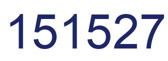 Number 151527 blue image