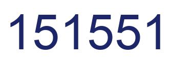 Number 151551 blue image