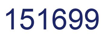 Número 151699 imagen azul