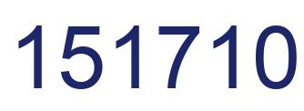 Número 151710 imagen azul