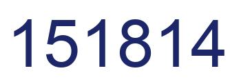 Número 151814 imagen azul
