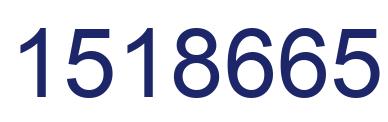 Number 1518665 blue image