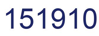 Number 151910 blue image