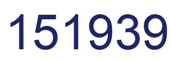 Number 151939 blue image