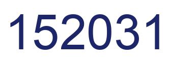 Número 152031 imagen azul