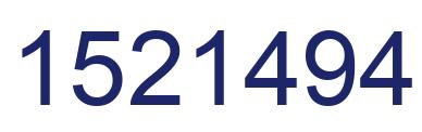 Number 1521494 blue image