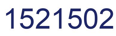 Number 1521502 blue image