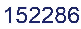 Number 152286 blue image