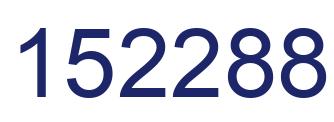 Number 152288 blue image