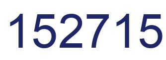 Number 152715 blue image