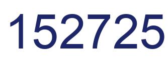 Number 152725 blue image