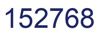 Number 152768 blue image