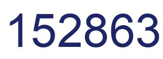 Number 152863 blue image