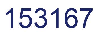 Number 153167 blue image