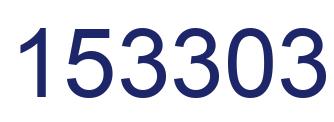 Number 153303 blue image