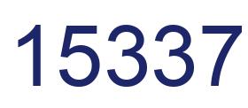 Number 15337 blue image