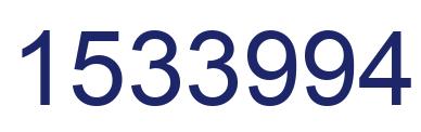 Número 1533994 imagen azul