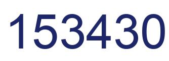 Number 153430 blue image