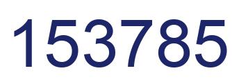 Number 153785 blue image