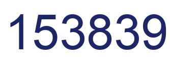 Number 153839 blue image