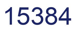 Number 15384 blue image